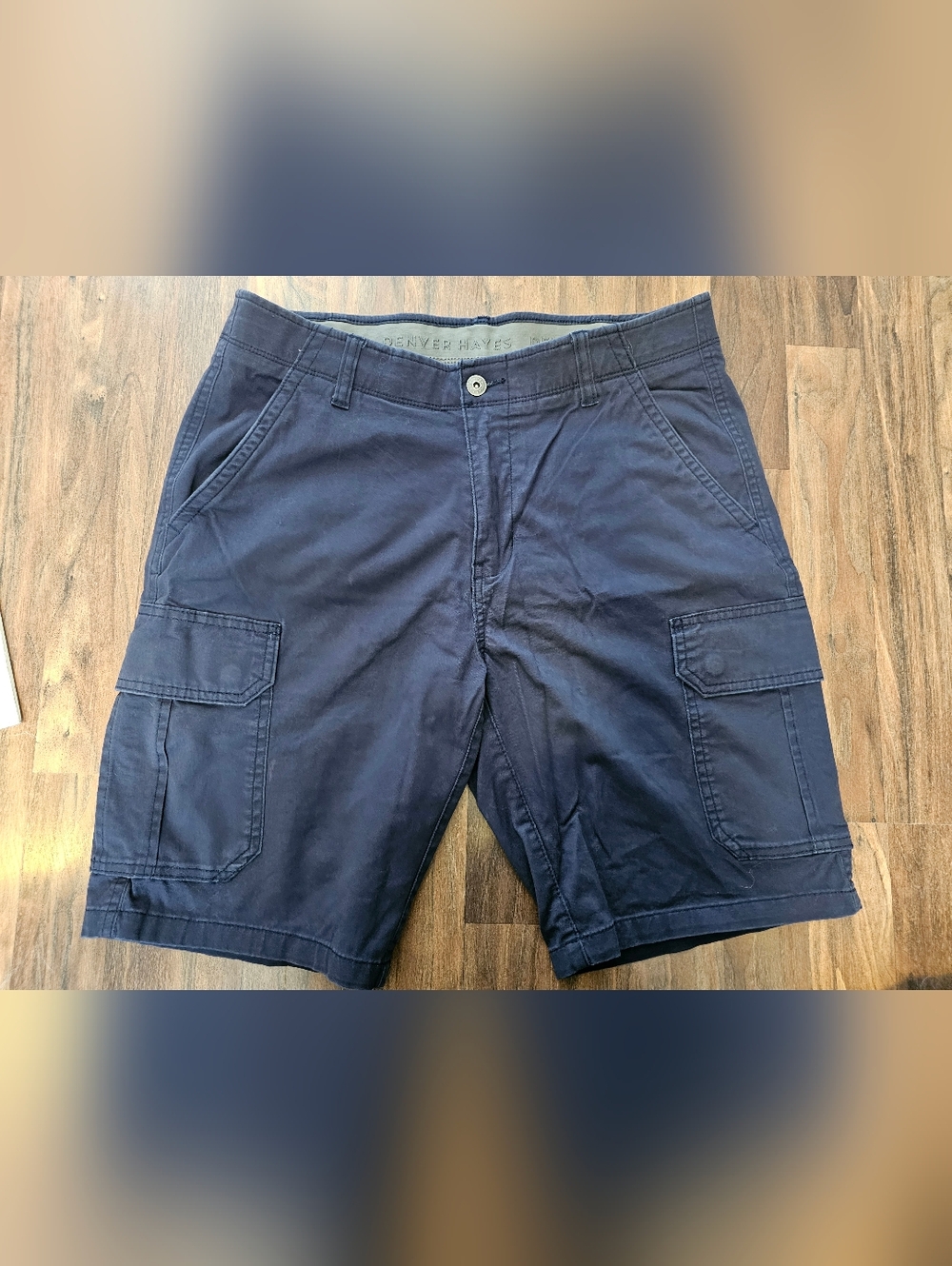 Denver Hayes Men's Dark Navy Cargo Shorts